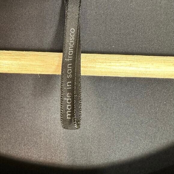 Porto Womens Artsy Minimalist Long Sleeve Tunic Dress in Black Size 2 / Medium - Picture 6 of 13